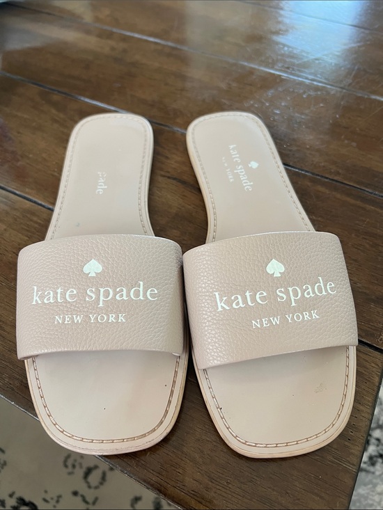 kate spade Shoes - kate spade Blush Pink Logo Slide Sandals